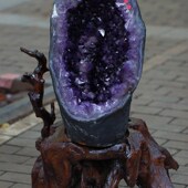 紫水晶洞摆件 紫晶洞 天然原石 招财转运O消磁聚宝盆79.4