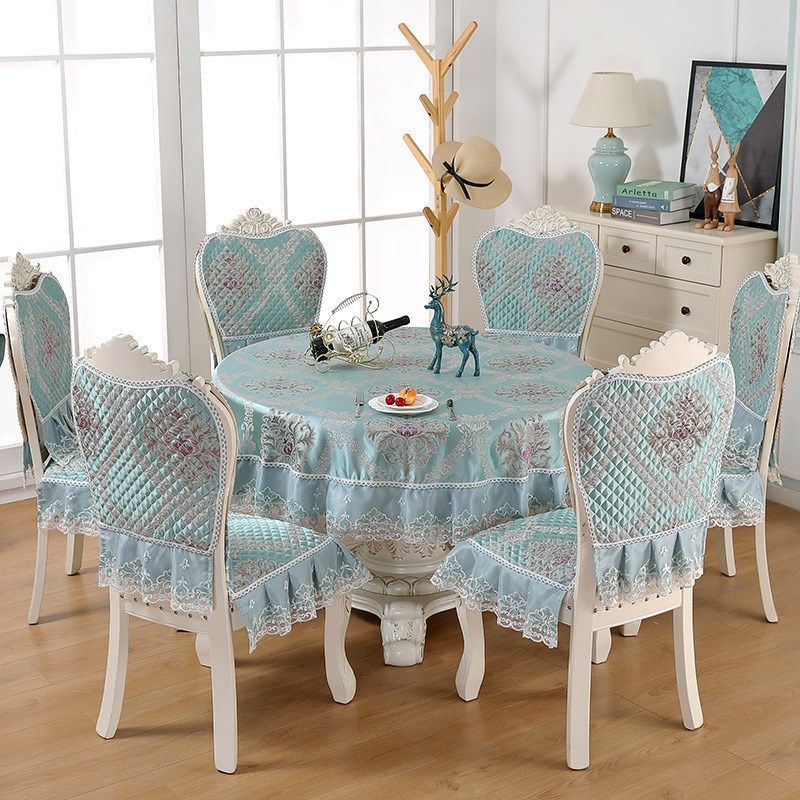 新款欧式椅子套椅子垫餐桌布家用现代简约圆桌布茶几布餐椅垫套装,居家布艺,桌布,淘宝优惠券,粉丝福利购,淘宝优惠卷