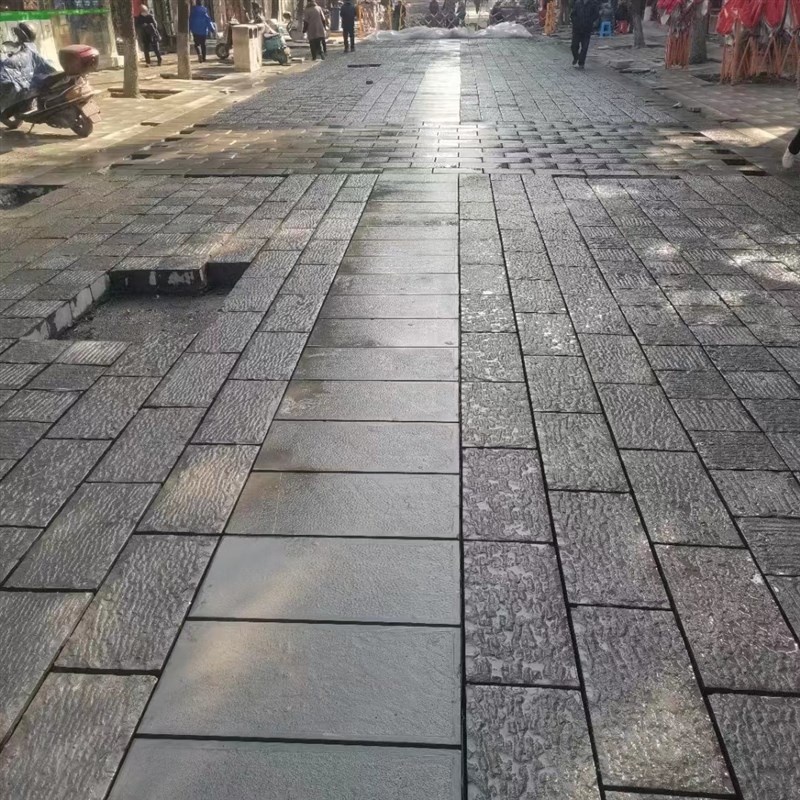 天然青石板手打菠萝面仿古文化砖地铺广场园林古建地砖剁斧荔枝面