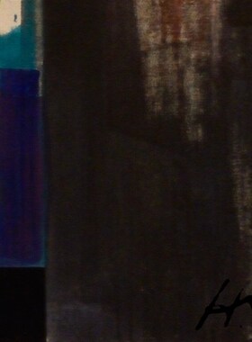 黄永玉油彩画瓶花图斗方幅画家居卧室客餐厅现代简约典雅装饰画