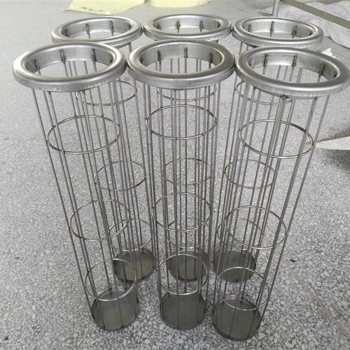 覆膜高温打磨除尘布袋镀锌处理不锈钢304 316L袋笼笼骨集尘器骨架