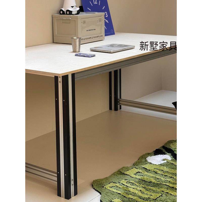 海洋板桦木书桌简约铝型材会议桌电脑桌创意长桌办公桌工业风桌子,住宅家具,桌子,淘宝优惠券,粉丝福利购,淘宝优惠卷