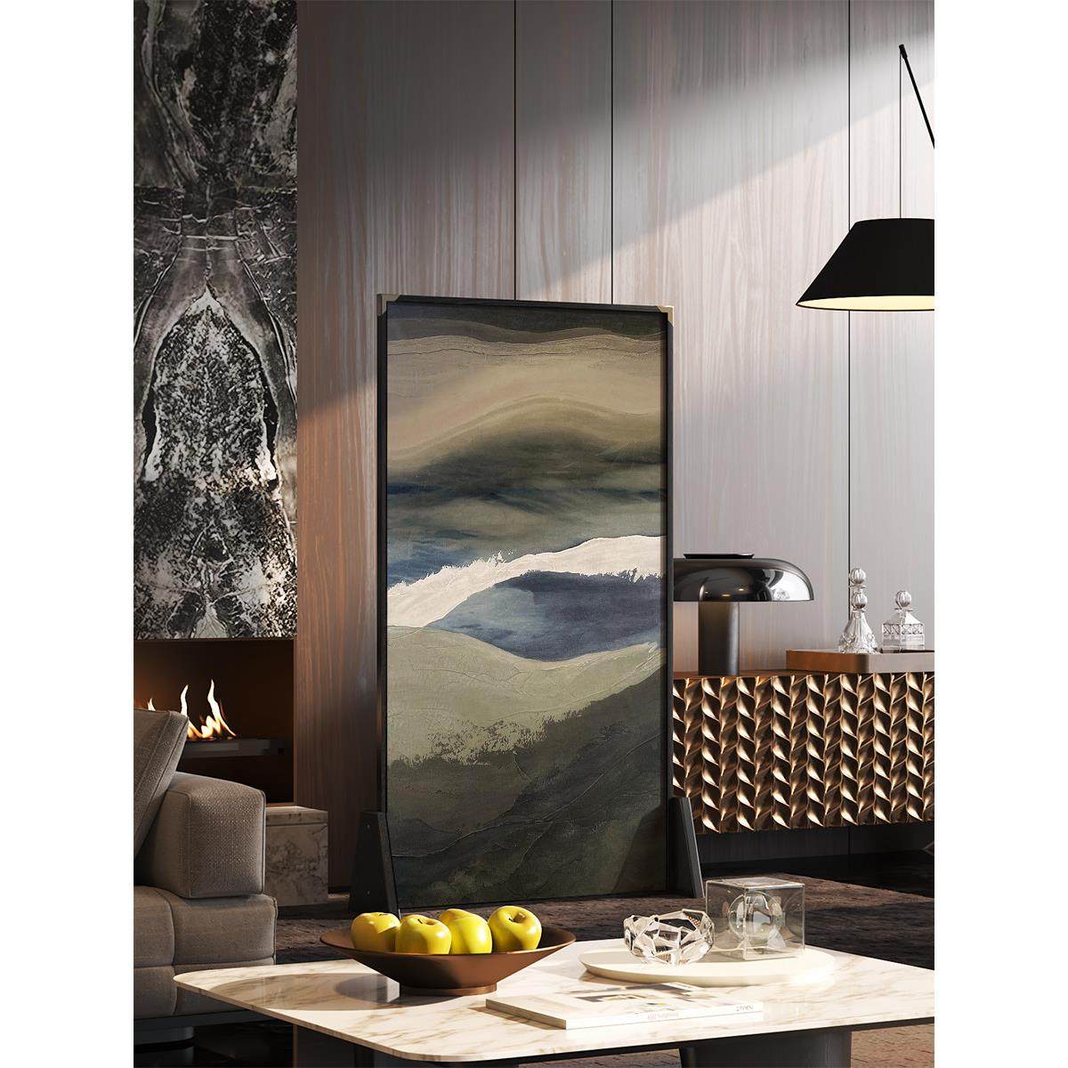 意式现代简约实木屏风隔断装饰客厅玄关抽象治愈系可移动座屏定制,住宅家具,座屏,淘宝优惠券,粉丝福利购,淘宝优惠卷