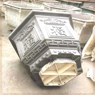 水泥花盆模具盆自制六角塑钢欧式 新款 盆景塑料模型混泥土磨具