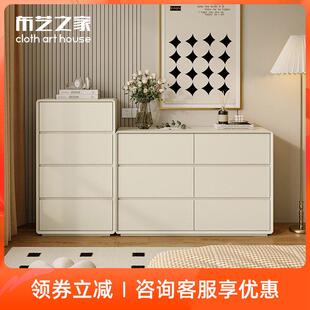 实木客厅边柜白色烤漆抽屉收纳柜收纳柜卧室四五六斗柜斗整体橱柜