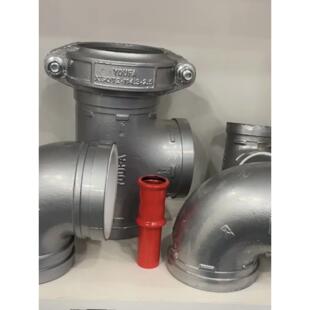 天津友发衬塑管件 沟槽管件 玛钢件 弯头直接三通卡箍 镀锌管件