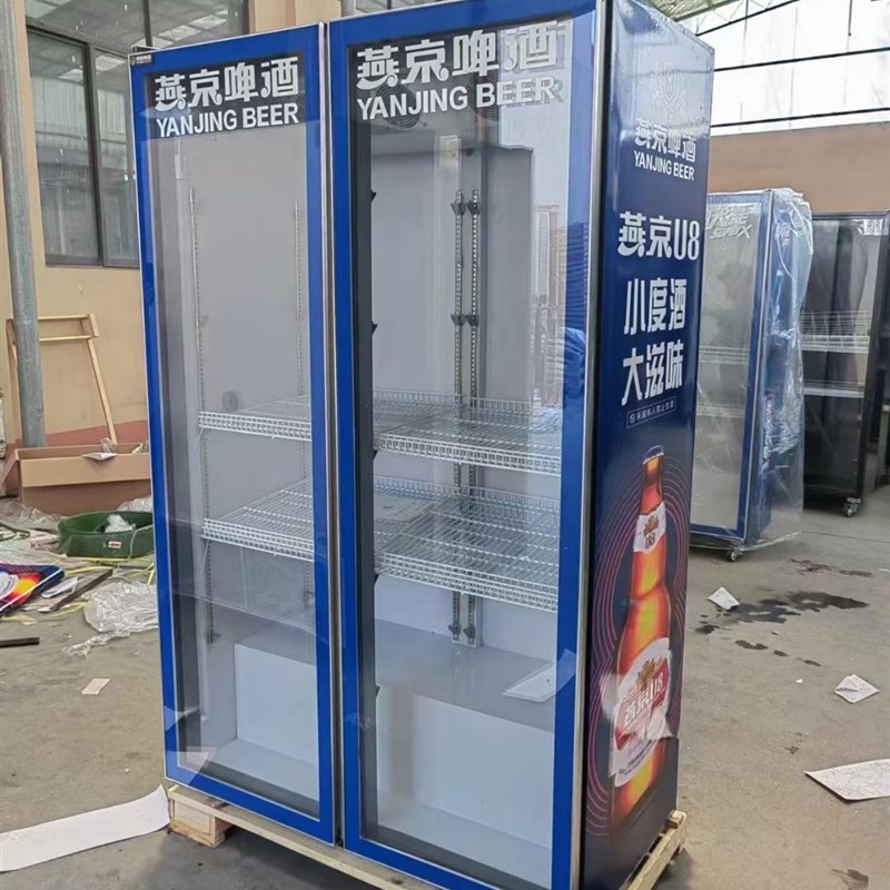 啤酒展示柜网红酒水柜饮料柜冷藏立式冷冻大单门双门酒吧商用冷柜