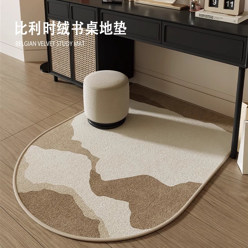 电脑椅地垫转椅书房地毯书桌办公室学习椅子下电竞地板滚轮垫隔音