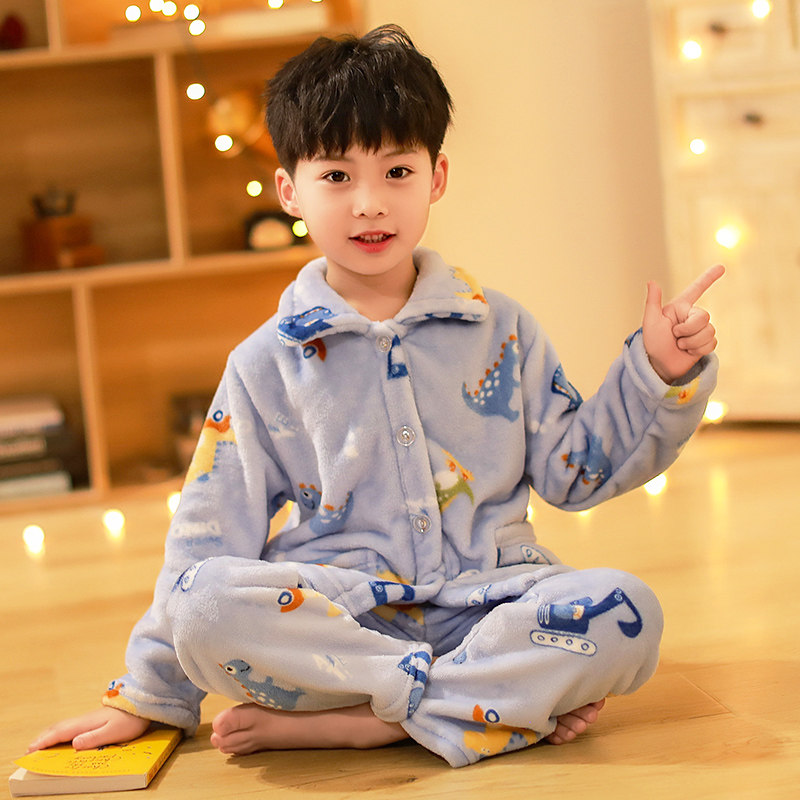 秋冬新款儿童睡衣长袖套装法兰绒保暖宝宝空调小女孩子男童家居服,童装/婴儿装/亲子装,家居服套装,淘宝优惠券,粉丝福利购,淘宝优惠卷