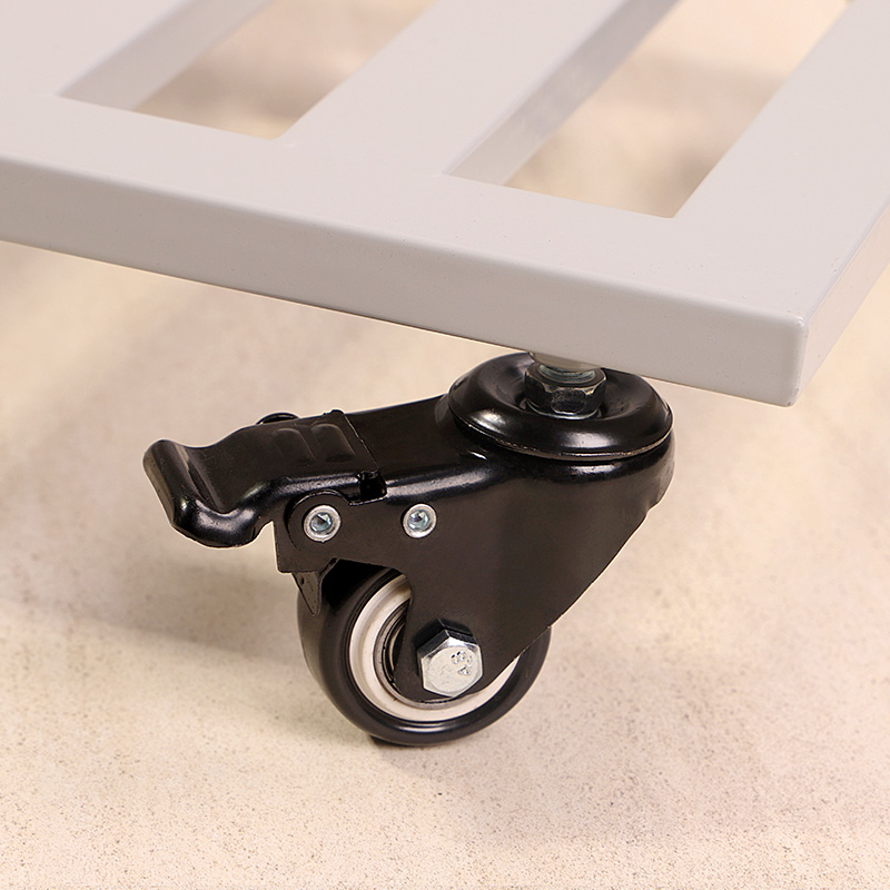 铁艺加厚可移动托盘落地式花架室内盆景架子带万向轮花盆底座客厅