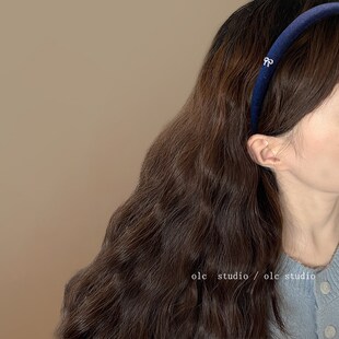 美到语塞~蝴蝶结牛仔发箍百搭甜酷创意手环2024新款小众高级头箍