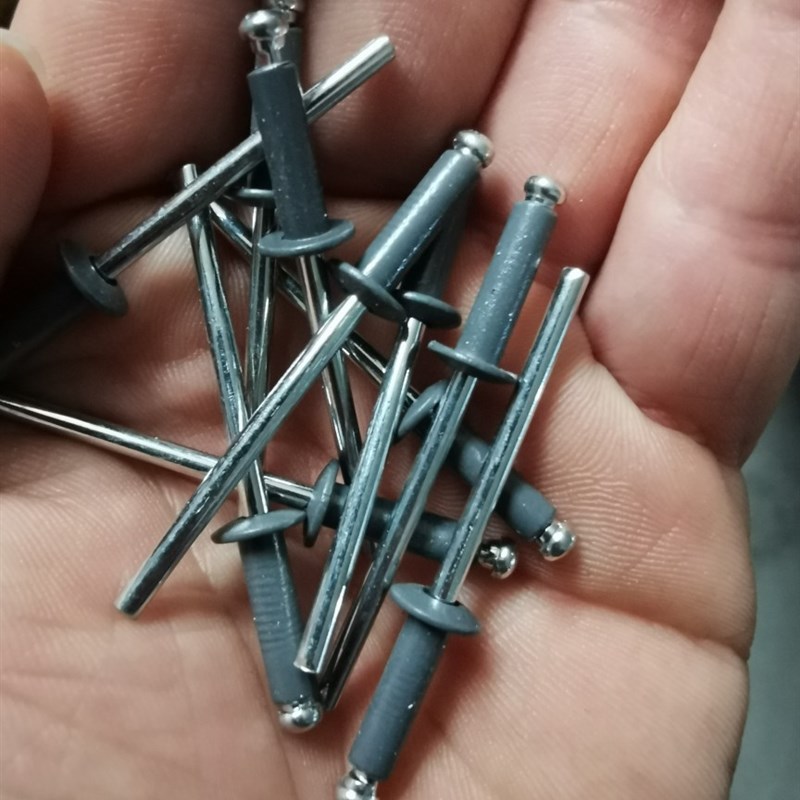 灰色烤漆灰色抽芯铆钉拉铆钉型号4*12 4*13合金5050铝铁拉丁