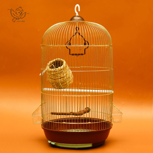 欧式豪华大号鹩八哥鹦鹉笼玄凤牡丹虎皮文鸟鸟笼子繁殖笼金属装饰