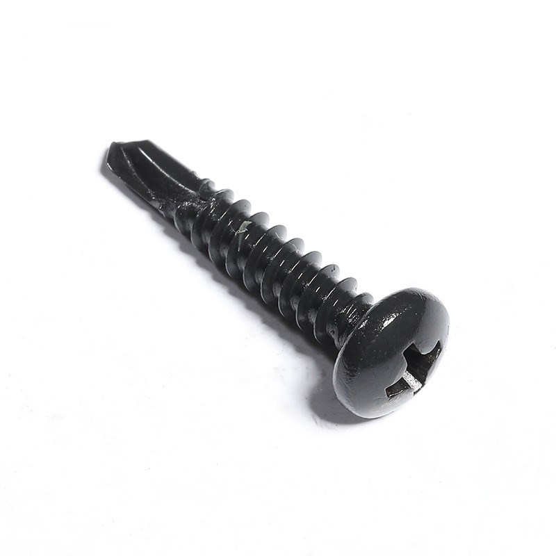 M4.2 M4.8 黑色 410不锈钢十字盘头钻尾螺丝燕尾钉圆头自攻螺丝钉