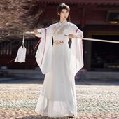 倾依 素春夏 男女汉服改良晋制仙侠气古风黑白双色汉元 无双 古装