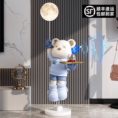大型暴力熊创意客厅落地灯摆件