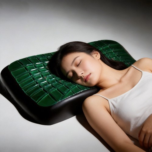 德国进口凝胶黑钻幻影凝胶枕助眠枕护颈竹炭深度睡眠夏日清凉枕头
