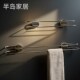 不锈钢吸盘毛巾m杆置物架免打孔浴室洗手台壁挂式