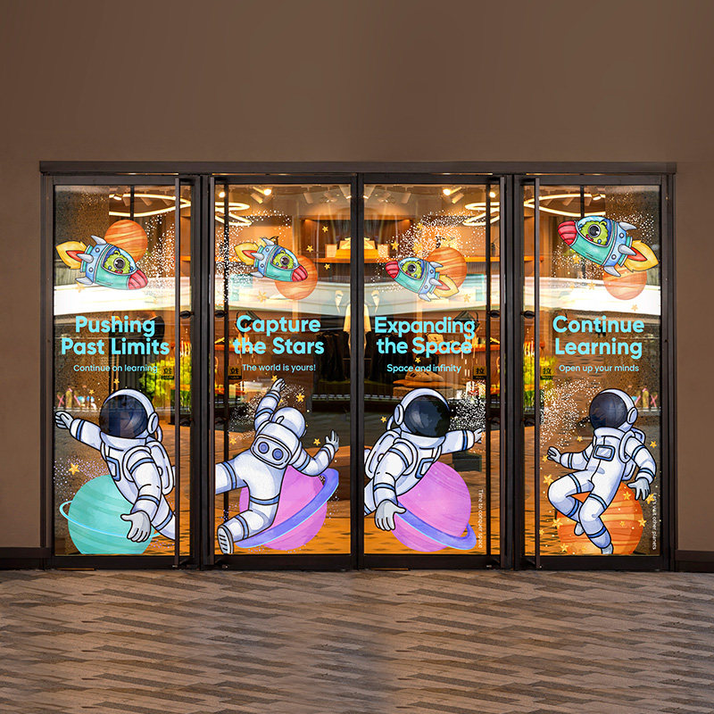 太空探索玻璃贴膜宇宙场景科v技馆装饰幼儿园科学STEM培训教室静,家居饰品,软装墙贴,淘宝优惠券,粉丝福利购,淘宝优惠卷