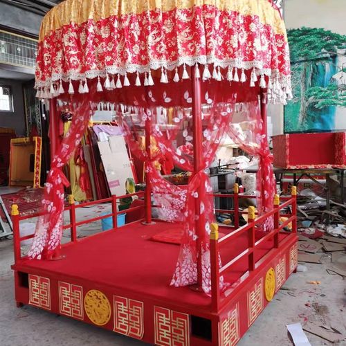 汉式凤撵步撵花轿步辇汉唐婚庆道具中式婚礼唐式轿子龙椅汉服唐装