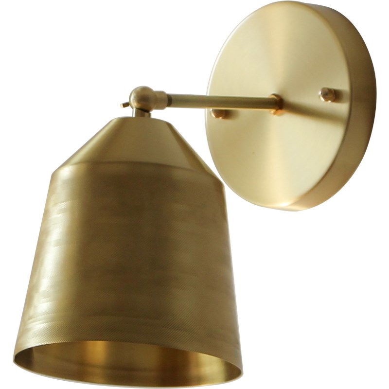 加厚黄铜壁灯客厅床头玄关咖啡店装饰灯日式复古北欧简约美式大气