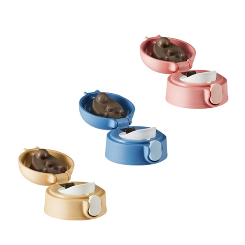 韩国儿童吸管保温杯鸭嘴宝宝学饮幼儿园水杯杯盖配件杯套