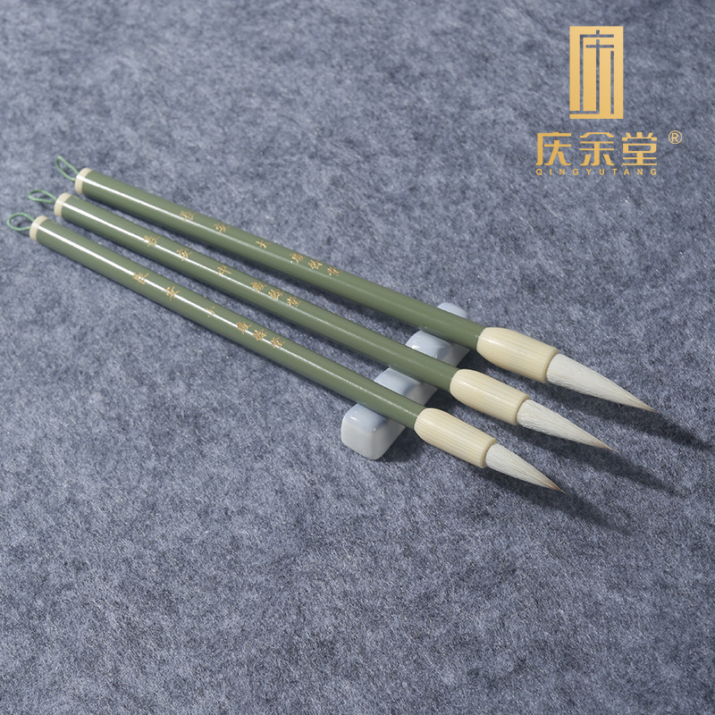 精品狼毫毛笔书法国画专用行书楷书隶书松霜羊兼毫大中小号毛笔
