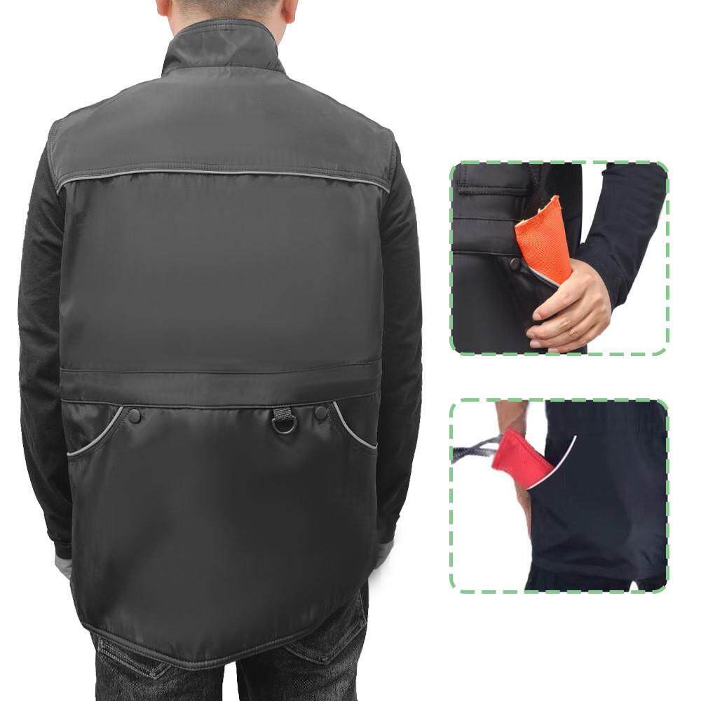 跨境狗狗训练专用训犬服防抓大口袋衣服多功能马甲训犬师工作服