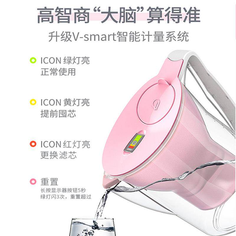 德国世BWT19867净水倍壶家用自来水过水滤器净水器2进口滤芯过滤