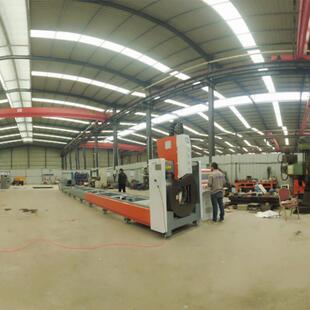 免画 画图 多功能维雷射切割圆机不锈钢孔方管隆鼎机械管切断冲光