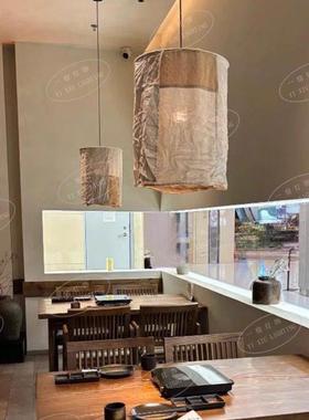侘寂风餐厅吊2灯025新款台日WDH式民宿酒店吧房卧室火锅餐饮饭店