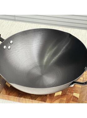 日K本TOYAMA炒铸铁炒锅不沾锅家平用锅底精铁锅电磁炉瓦斯灶用
