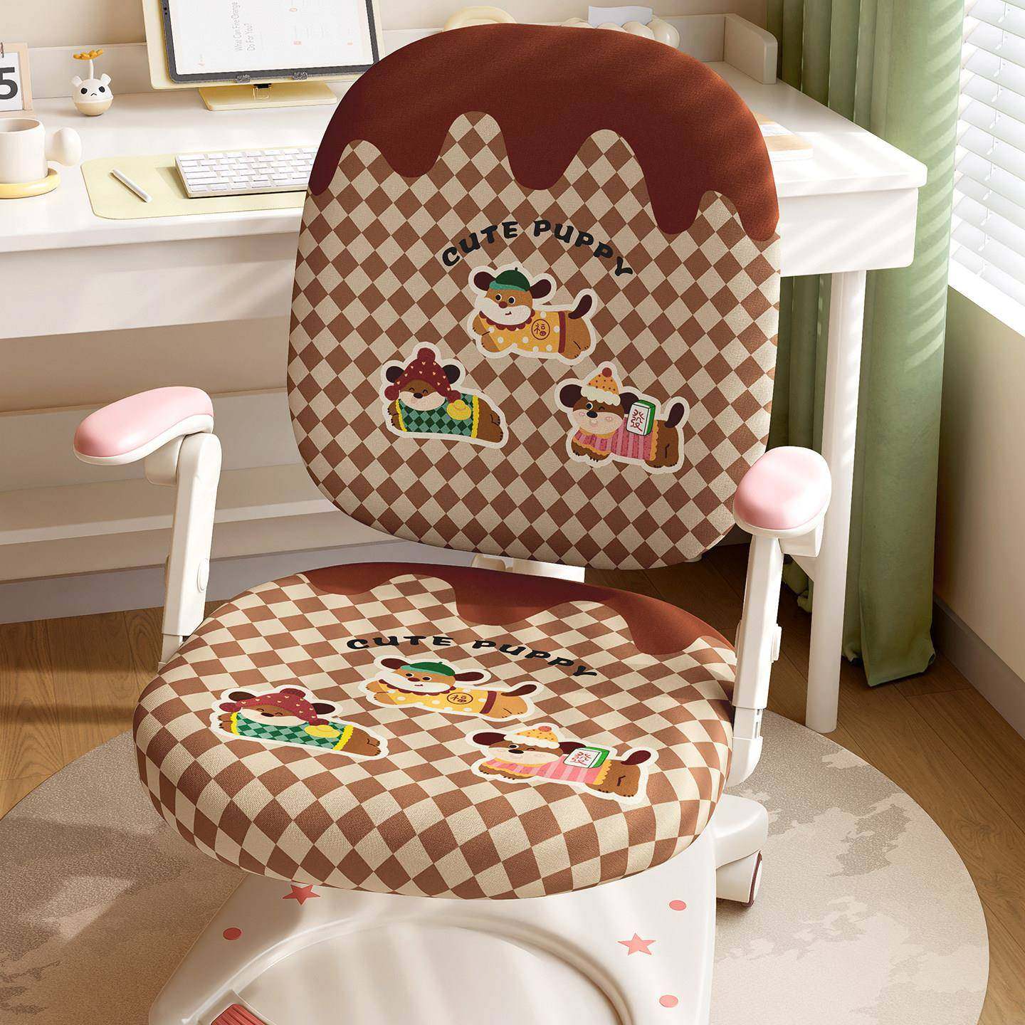 椅儿椅童学习椅套卡通防滑护童写子套罩爱果乐学生字分体椅保护套,居家布艺,椅套/椅垫,淘宝优惠券,粉丝福利购,淘宝优惠卷