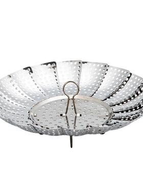 韩国进口蒸架不锈钢折叠蒸笼多能功伸缩WTS蒸盘家锅蒸笼电饭蒸用