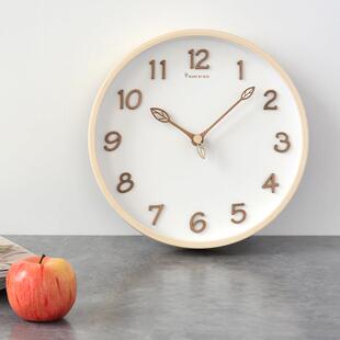 M用JK钟MJK018表挂钟客家简约现厅代实木轻奢时超静音壁钟挂表钟