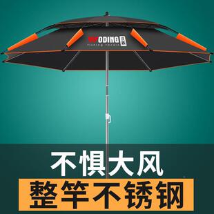 不锈wd-23215钢钓大伞2023新款新鱼型万向垂伞户外遮阳伞防雨防钓