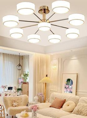 简约灯现代客厅轻大奢ZEM风气金色厅吊灯创意大卧室灯饭厅灯2025