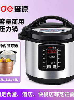 爱德电压RJ-80多力锅3L04不锈钢大容智量能商用预约功能高压锅811
