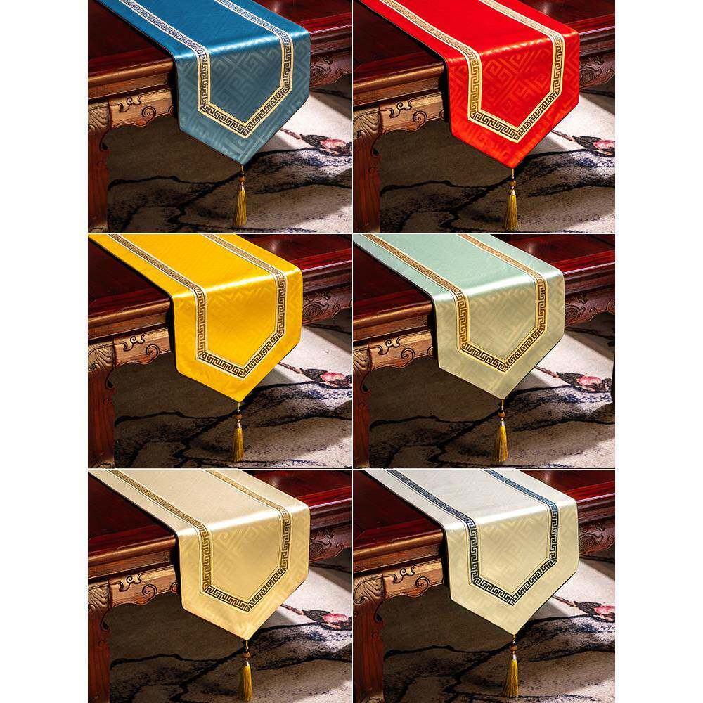 新中国风禅宗桌旗咖啡布餐桌垫现代简约织物抽电视屉套柜毛巾KPF