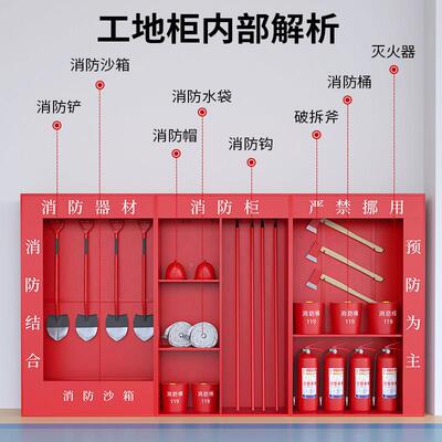 建筑工地消QSH-XFG防微型消防站灭材火器专用箱子应急套器柜柜消