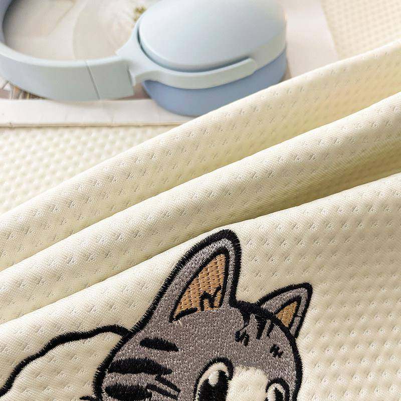 夏可20250425季凉感冰丝豆豆凉三件套机可洗空调软席子席床笠款儿,床上用品,冰丝席,淘宝优惠券,粉丝福利购,淘宝优惠卷