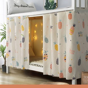 床帘家用卧室空调挡风布帘上床下桌遮光帘宿舍防尘蚊帐带顶布单人