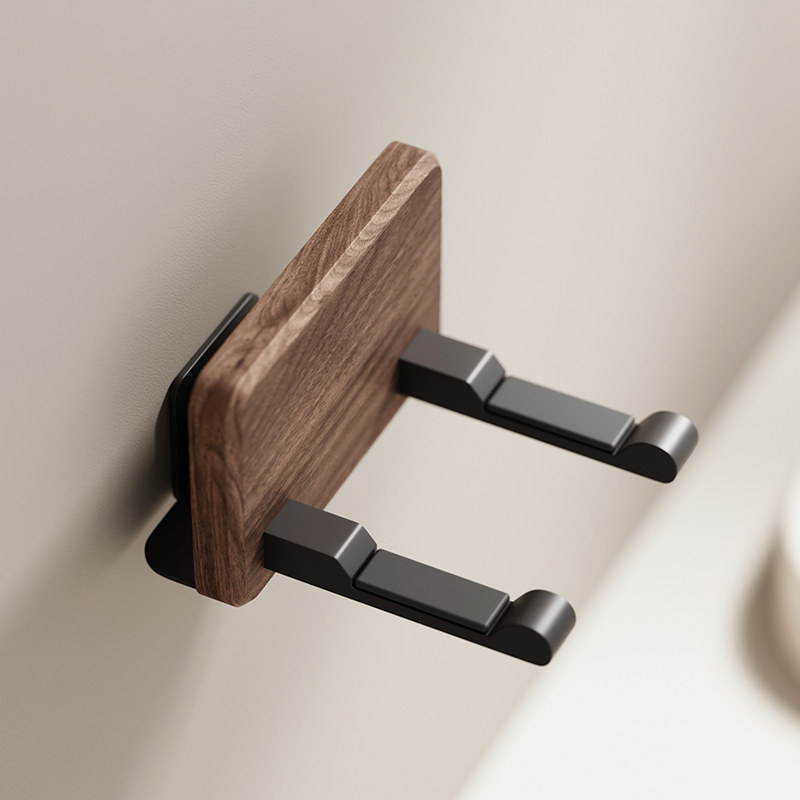 黑胡桃木吹风机置物架支架风筒收纳架子卫生间浴室厕所收纳免打孔,家庭/个人清洁工具,吹风机置物架,淘宝优惠券,粉丝福利购,淘宝优惠卷