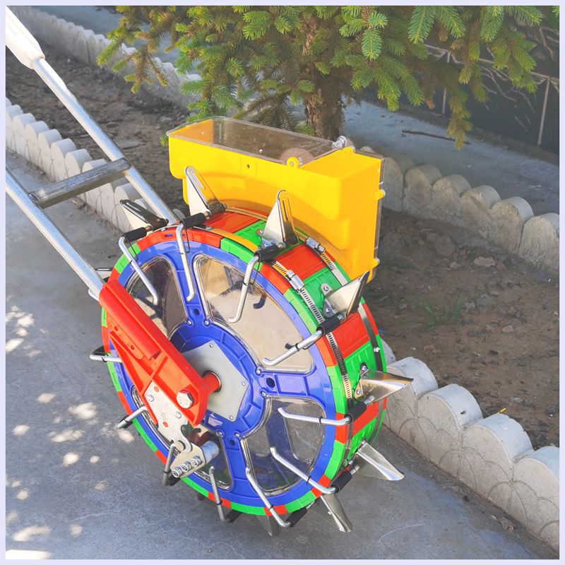 手推式播种机桃杏核水旱稻大豆花生高粱谷子药材多功能蔬菜点播器