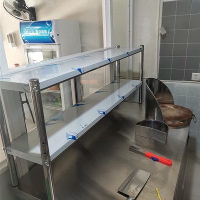 厨房不锈钢碗柜奶茶店台上收纳架工作台面立架碟架操作台上置物架