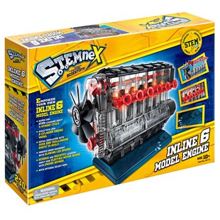 直列6缸发动机模型diy拼组装可发动stem科学实验益智玩具10岁以上