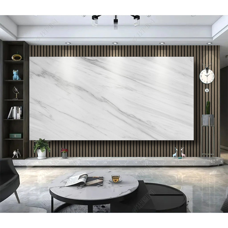 现代客厅格栅壁布悬空大理石纹墙布电视背景墙纸立体几何壁纸