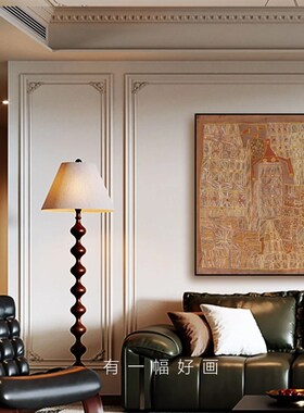 澳大利亚小众树皮画版画客厅玄关卧室书房装饰画实木外框装裱工艺