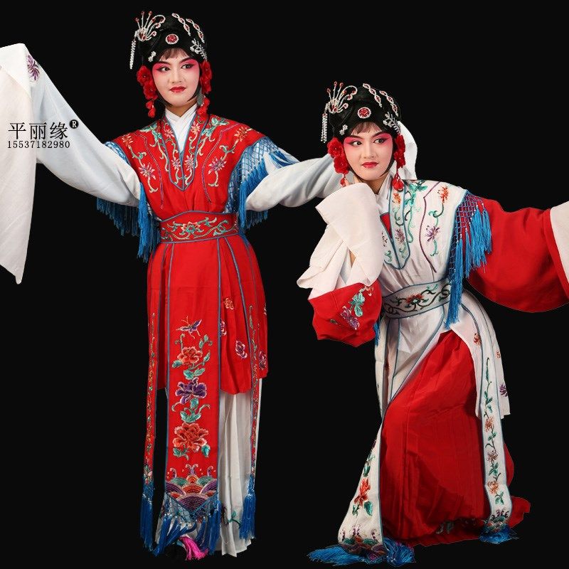 戏曲服装京剧红娘古装衣舞台演出丫鬟G西厢记豫剧拷红戏剧戏装红