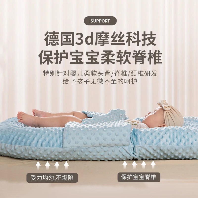 婴儿床中床新生宝宝防惊跳吐奶安抚斜坡垫睡窝仿压落地醒哄睡神器